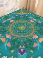 Citrus Sunrise Serenade mahjong mat — Sunlit Close-up