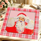 Claus for Celebration mahjong mat — Styled Tile Table