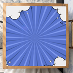 Cloud Nine Blue mahjong mat — Studio Overhead