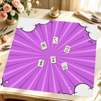 Cloud Nine Purple mahjong mat — Styled Tile Table