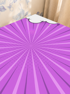 Cloud Nine Purple mahjong mat — Sunlit Close-up