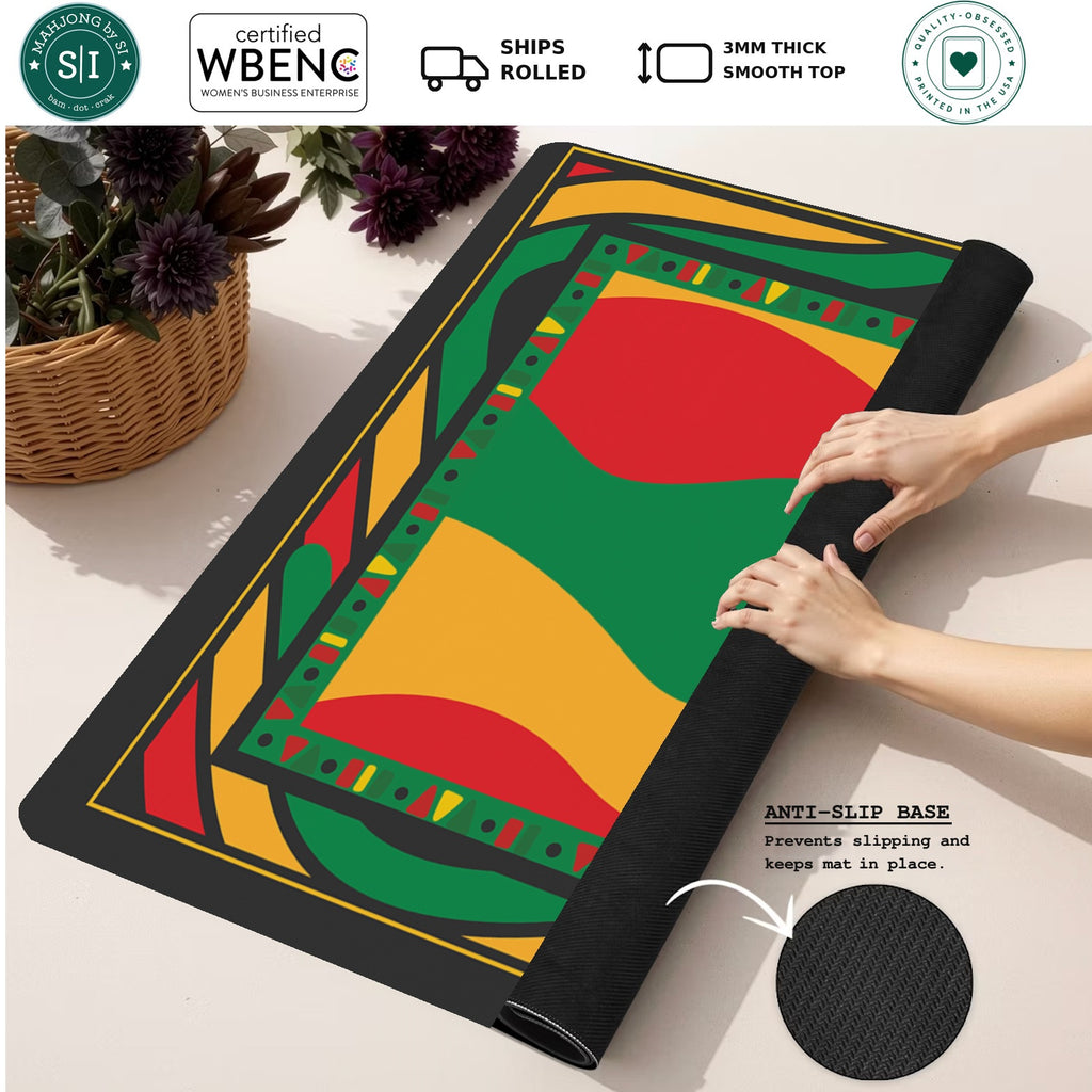 Mahjong by SI™ Colors of Unity Mahjong Mat — Rolled Mat Feature Image [rolled-feature-square]