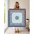Compass Rose and Chill mahjong mat — Held Mat Portrait