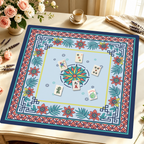 Compass Rose and Chill mahjong mat — Styled Tile Table