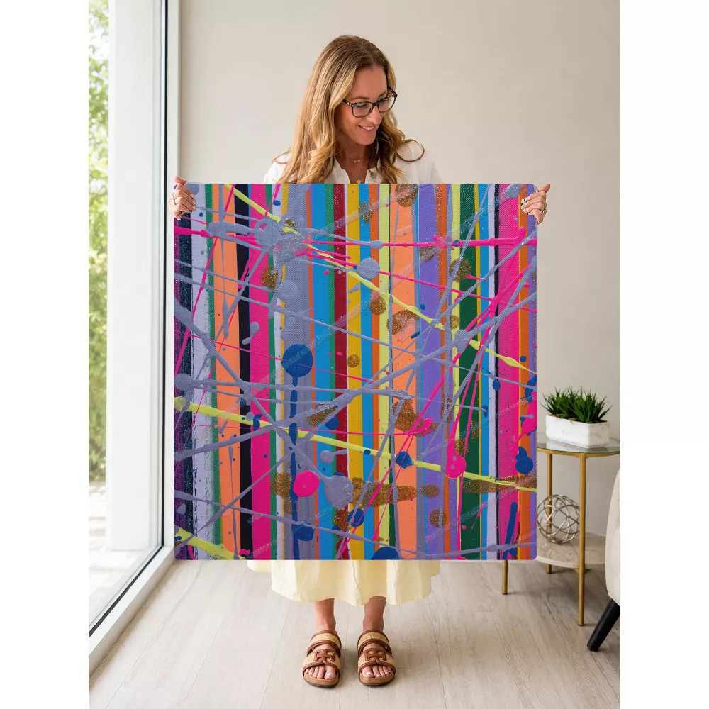 Confetti Chaos Theory mahjong mat — Held Mat Portrait