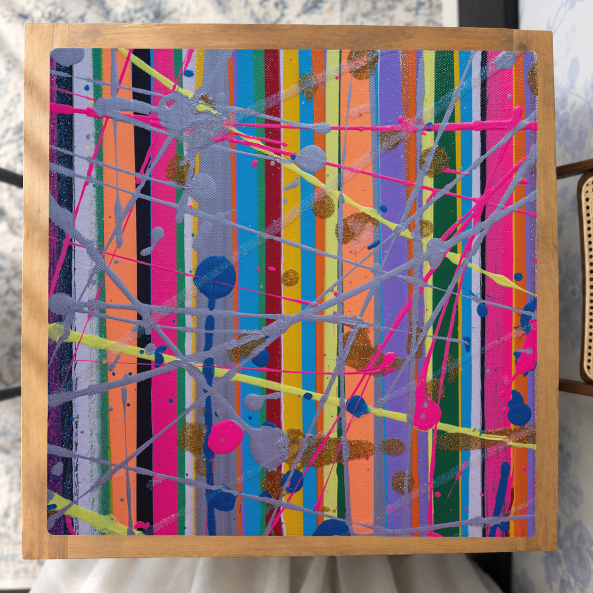 Confetti Chaos Theory mahjong mat — Studio Overhead