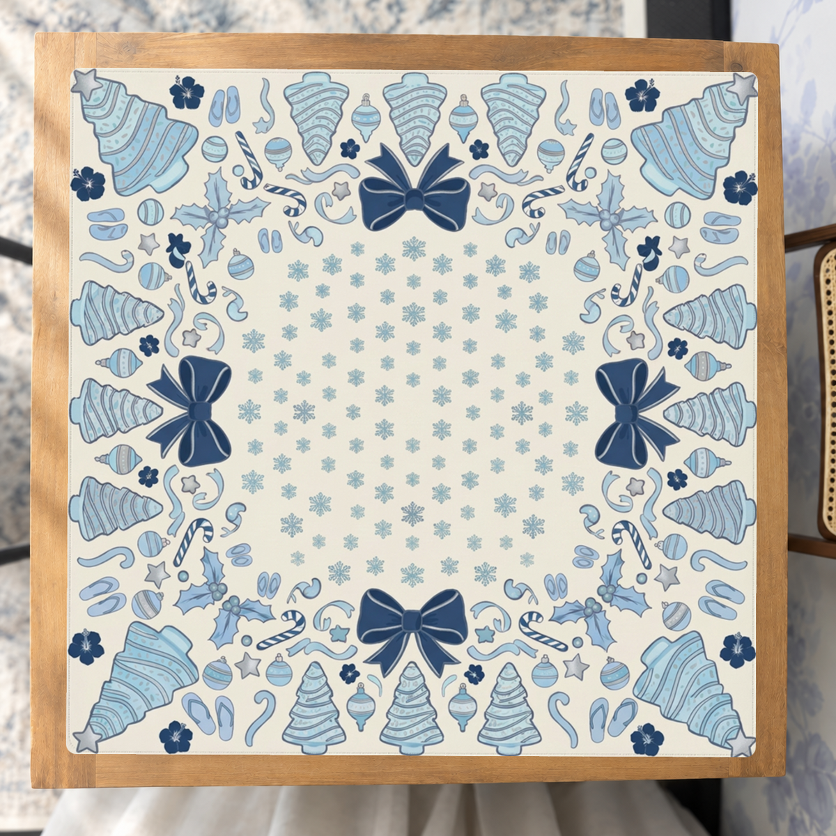 Cookie Tinsel – Blue mahjong mat — Studio Overhead