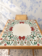 Cookie Tinsel – Green mahjong mat — Studio Table Angle