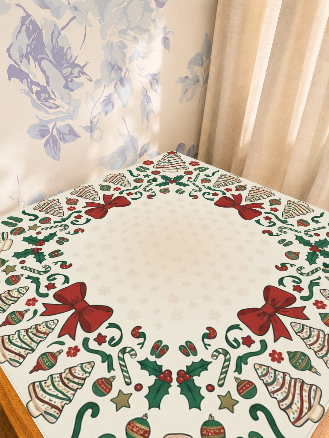Cookie Tinsel – Green mahjong mat — Sunlit Detail