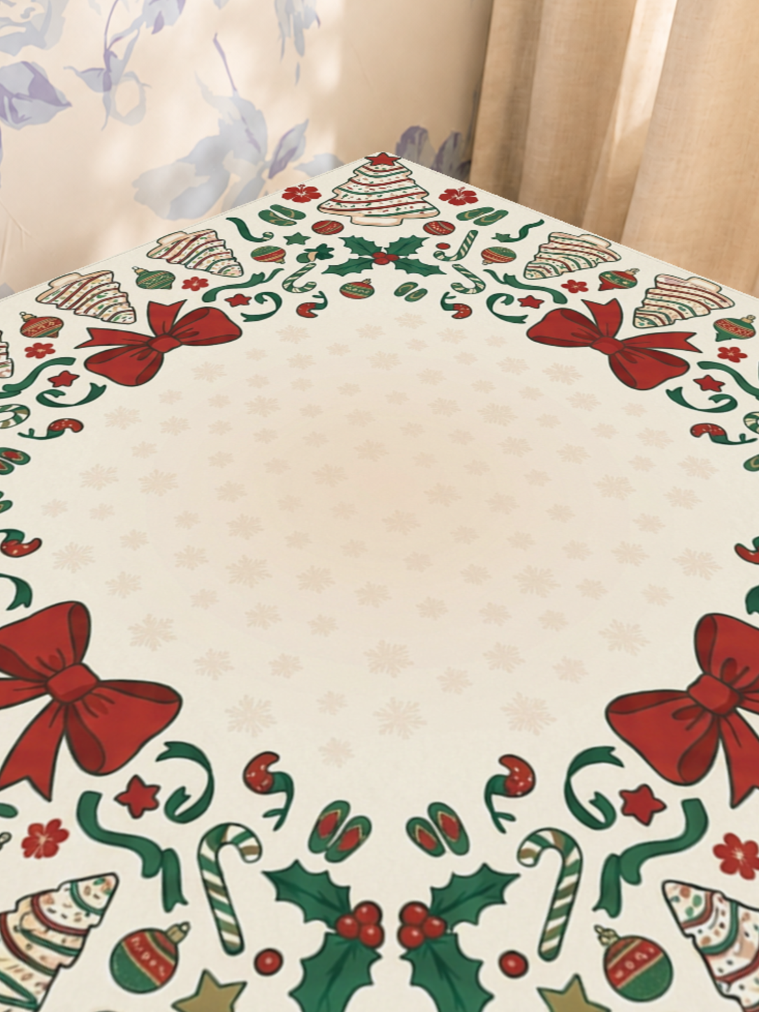 Cookie Tinsel – Green mahjong mat — Sunlit Close-up