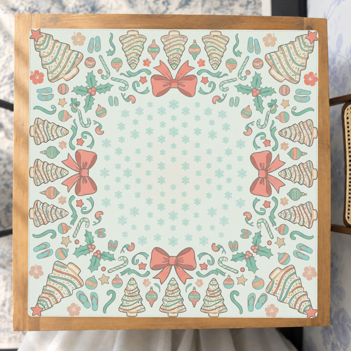 Cookie Tinsel –Mint mahjong mat — Studio Overhead