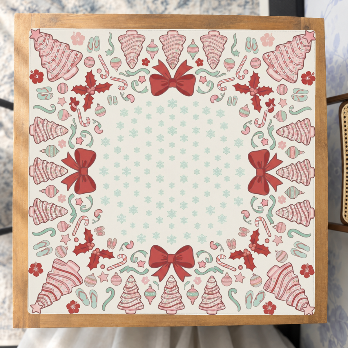 Cookie Tinsel – Red mahjong mat — Studio Overhead