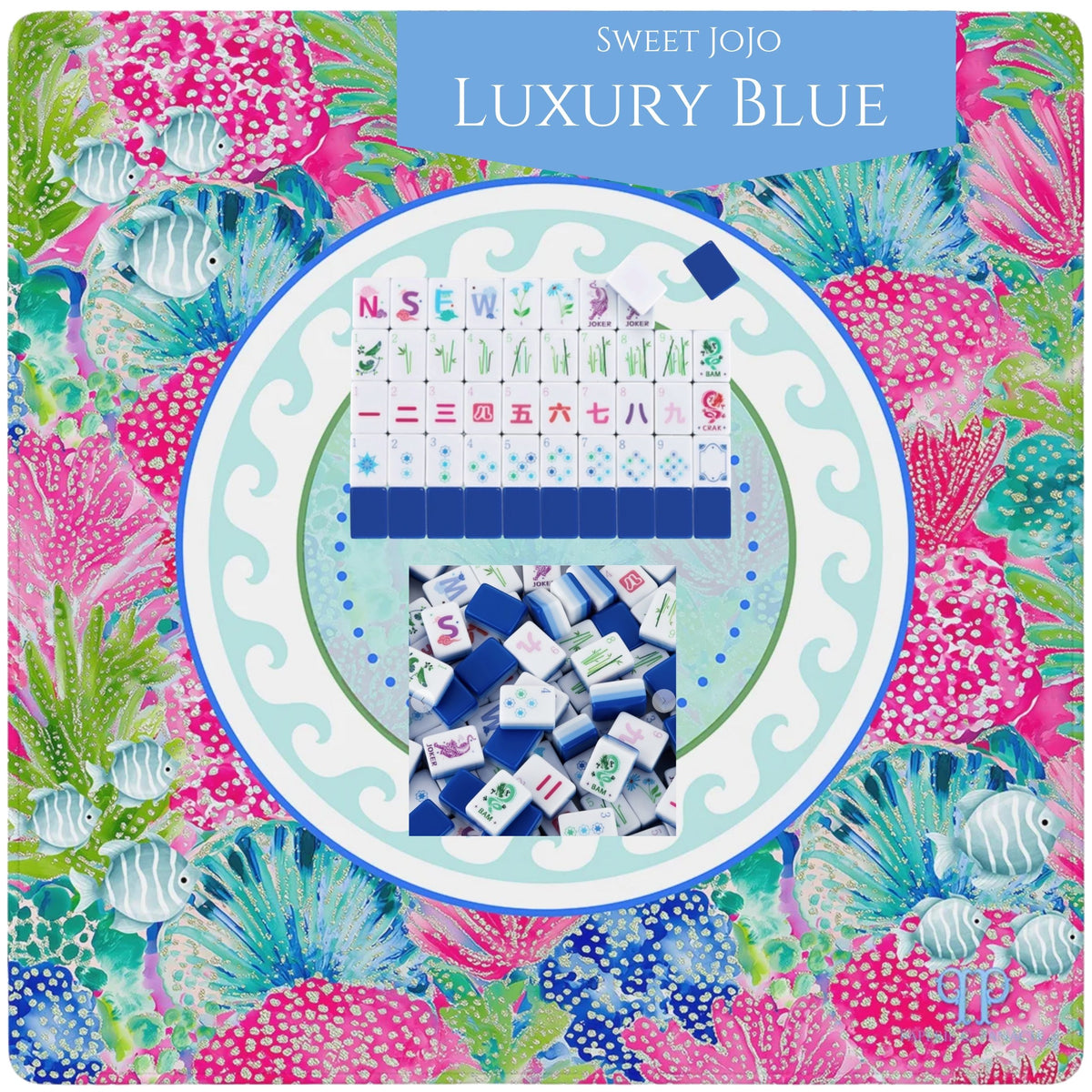 Coral Me Pink Mahjong Mat styling and tile pairing 2