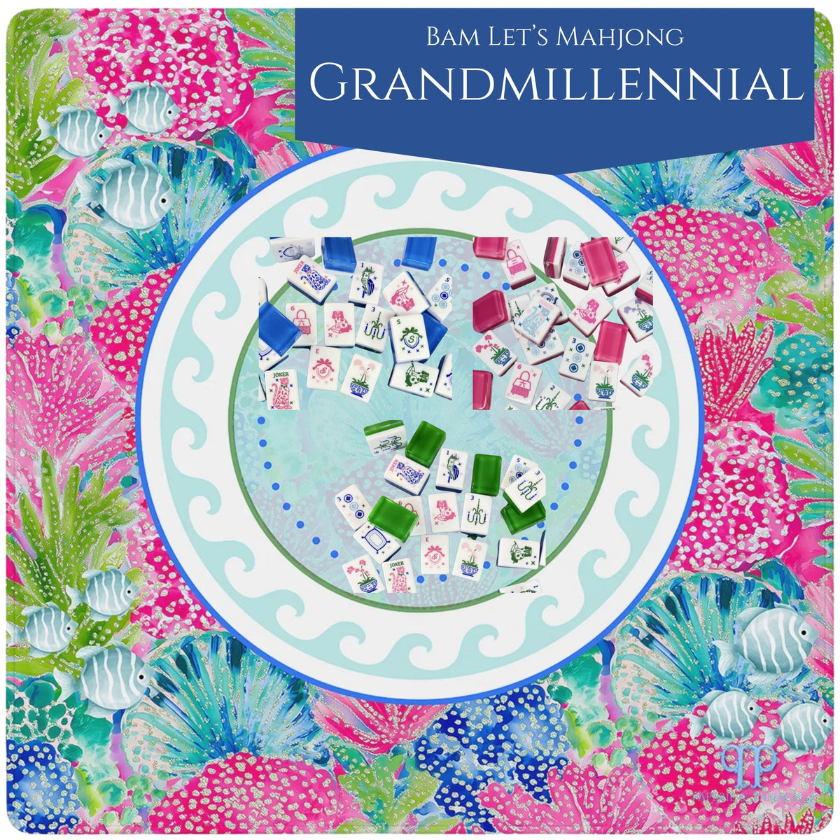 Coral Me Pink Mahjong Mat styling and tile pairing 3