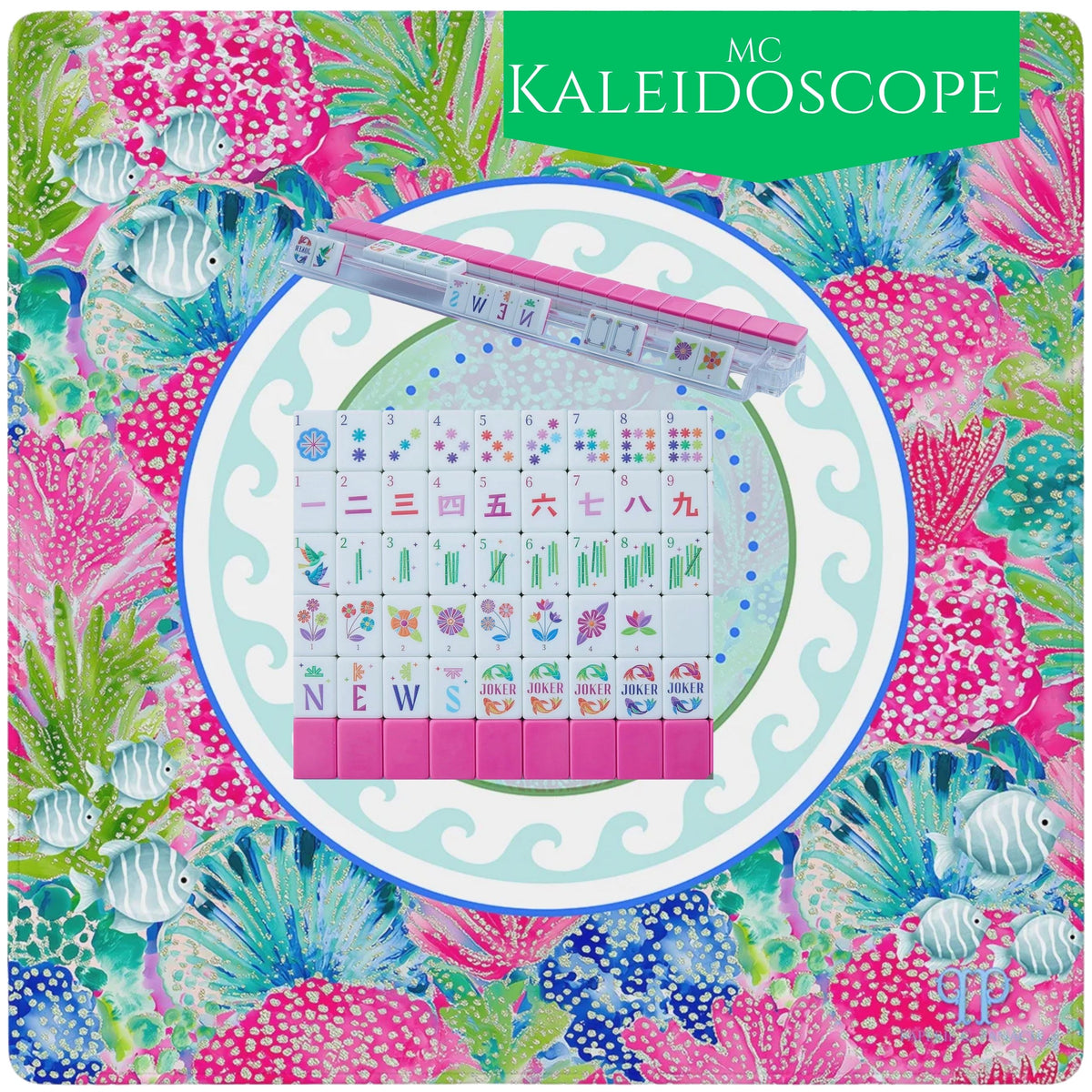 Coral Me Pink Mahjong Mat styling and tile pairing 5