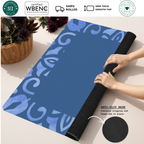 Corner Crush Blue Square mahjong mat — Rolled Mat Feature Image
