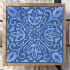 Corner Crush | Blue mahjong mat — Studio Overhead