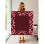 Corner Crush  |Red Square mahjong mat — Held Mat Portrait