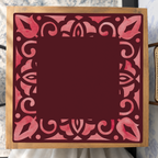 Corner Crush  |Red Square mahjong mat — Studio Overhead
