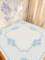 Cottage Garden Stripe mahjong mat — Sunlit Detail