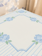 Cottage Garden Stripe mahjong mat — Sunlit Close-up