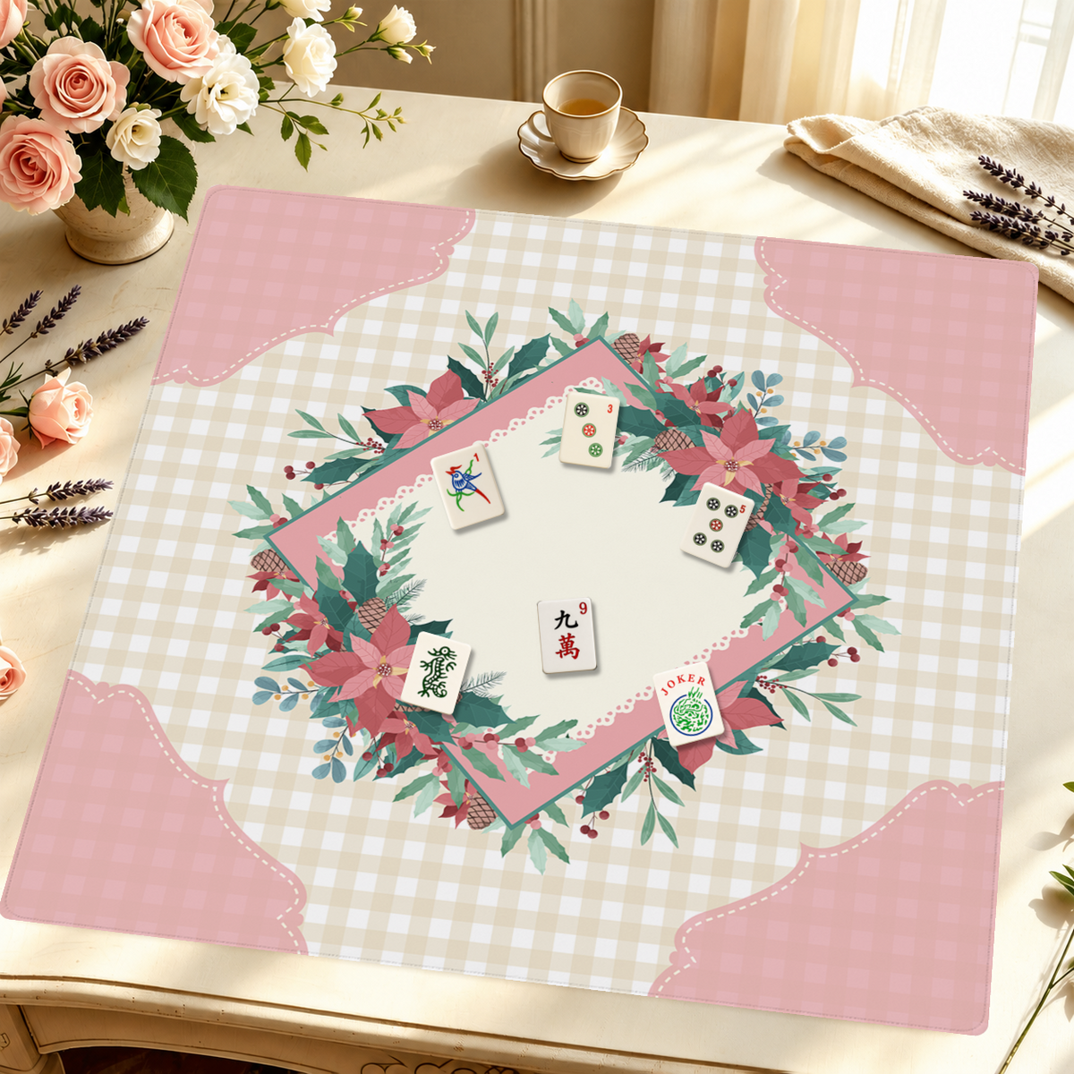Country Caroling mahjong mat — Styled Tile Table