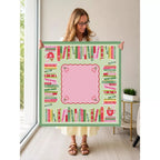 Cozy Christmas Library Mahjong Mat — Held Mat Portrait [held-mat-portrait-square]