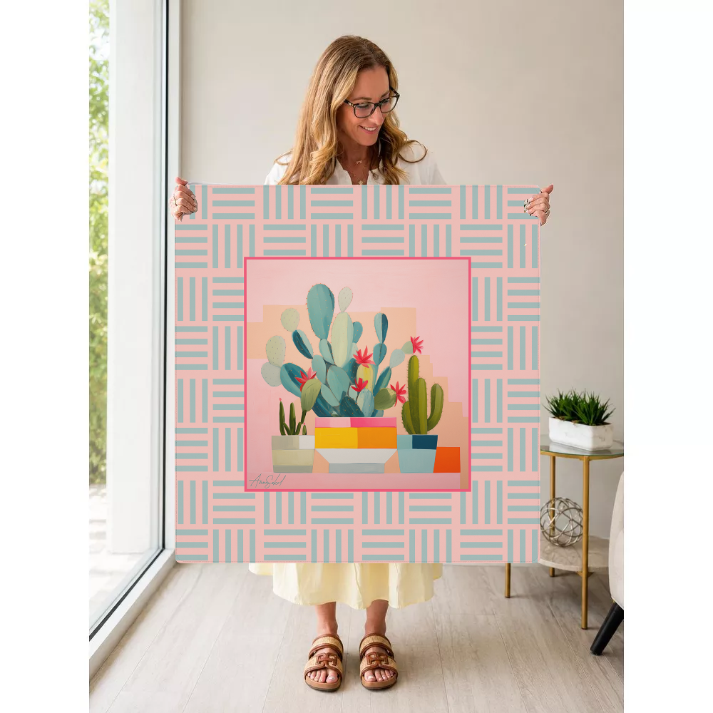 Craks & Cacti mahjong mat — Held Mat Portrait