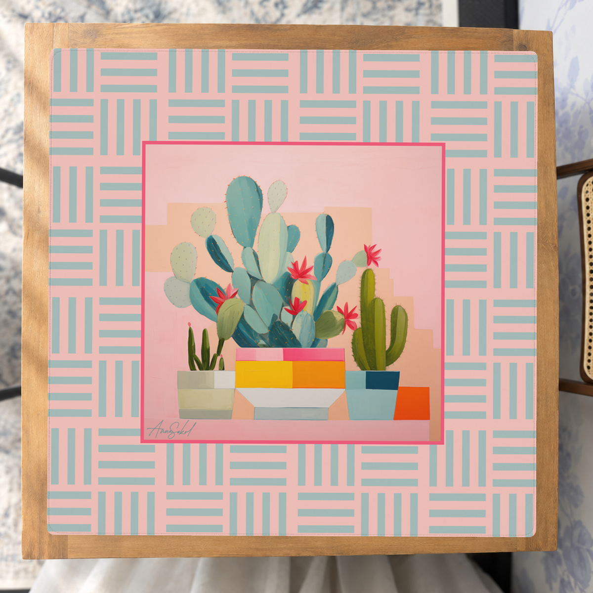 Craks & Cacti mahjong mat — Studio Overhead