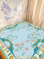 Crane Expectations mahjong mat — Sunlit Detail