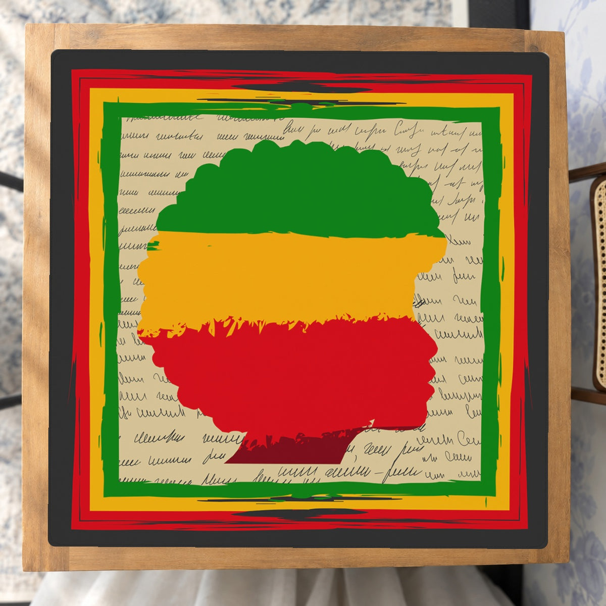 Mahjong by SI™ Crowned in Color Mahjong Mat — Studio Overhead [studio-overhead-square]