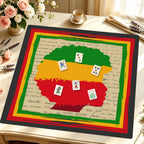 Mahjong by SI™ Crowned in Color Mahjong Mat — Styled Tile Table [styled-tile-table-square]