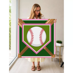 Diamond Darling mahjong mat — Held Mat Portrait