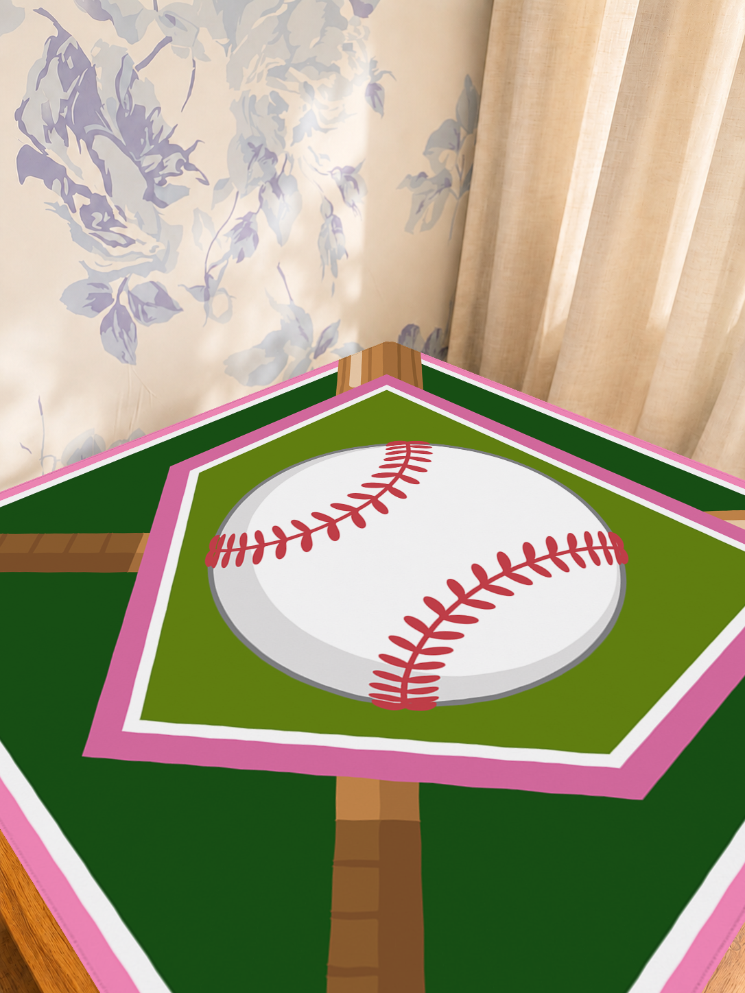 Diamond Darling mahjong mat — Sunlit Detail