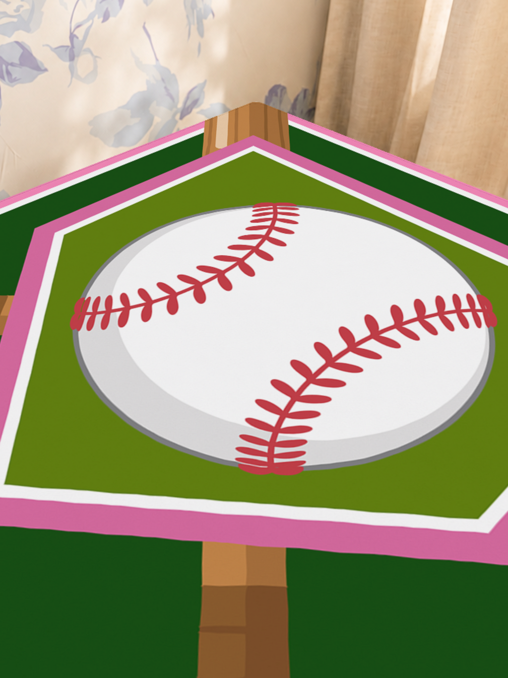 Diamond Darling mahjong mat — Sunlit Close-up