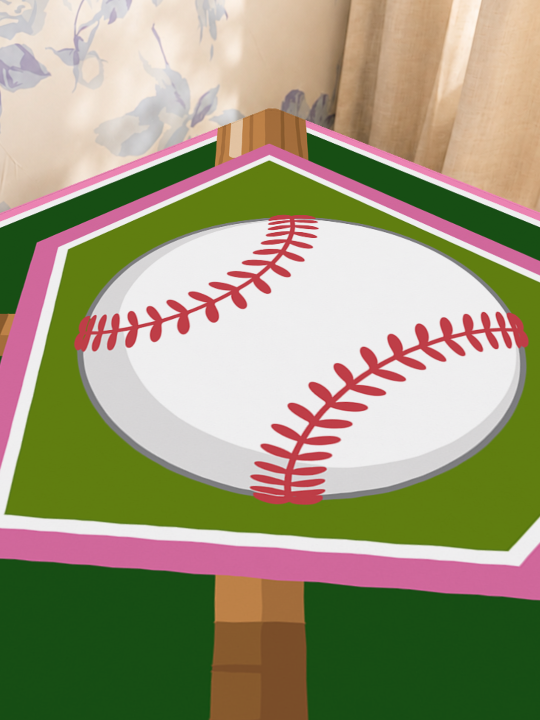 Diamond Darling mahjong mat — Sunlit Close-up