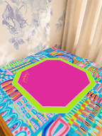 Dots & Doodles mahjong mat — Sunlit Detail