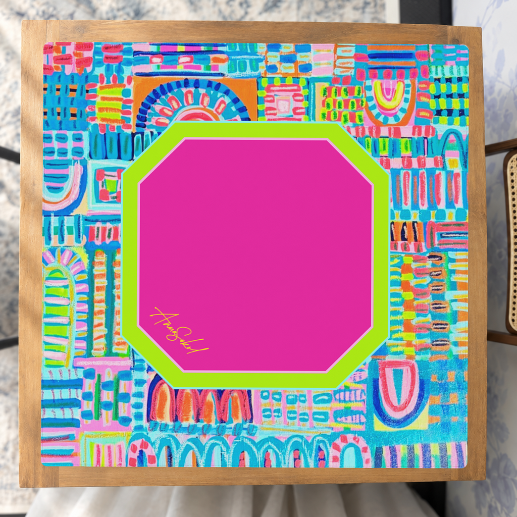 Dots & Doodles mahjong mat — Studio Overhead
