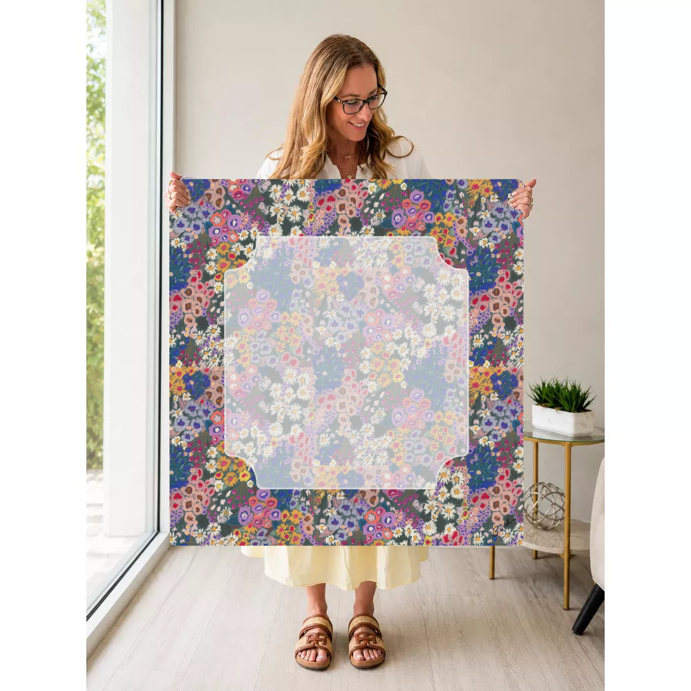 Dots in Bloom mahjong mat — Held Mat Portrait