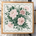 Mahjong by SI™ Peony Rose Garden Mahjong Mat