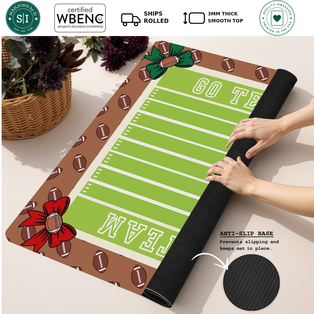 Mahjong by SI™ Blitz and Bows Mahjong Mat