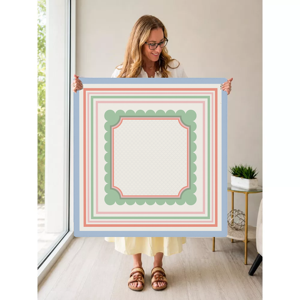 Mahjong by SI™ Seaside Sorbet Stripe Mahjong Mat