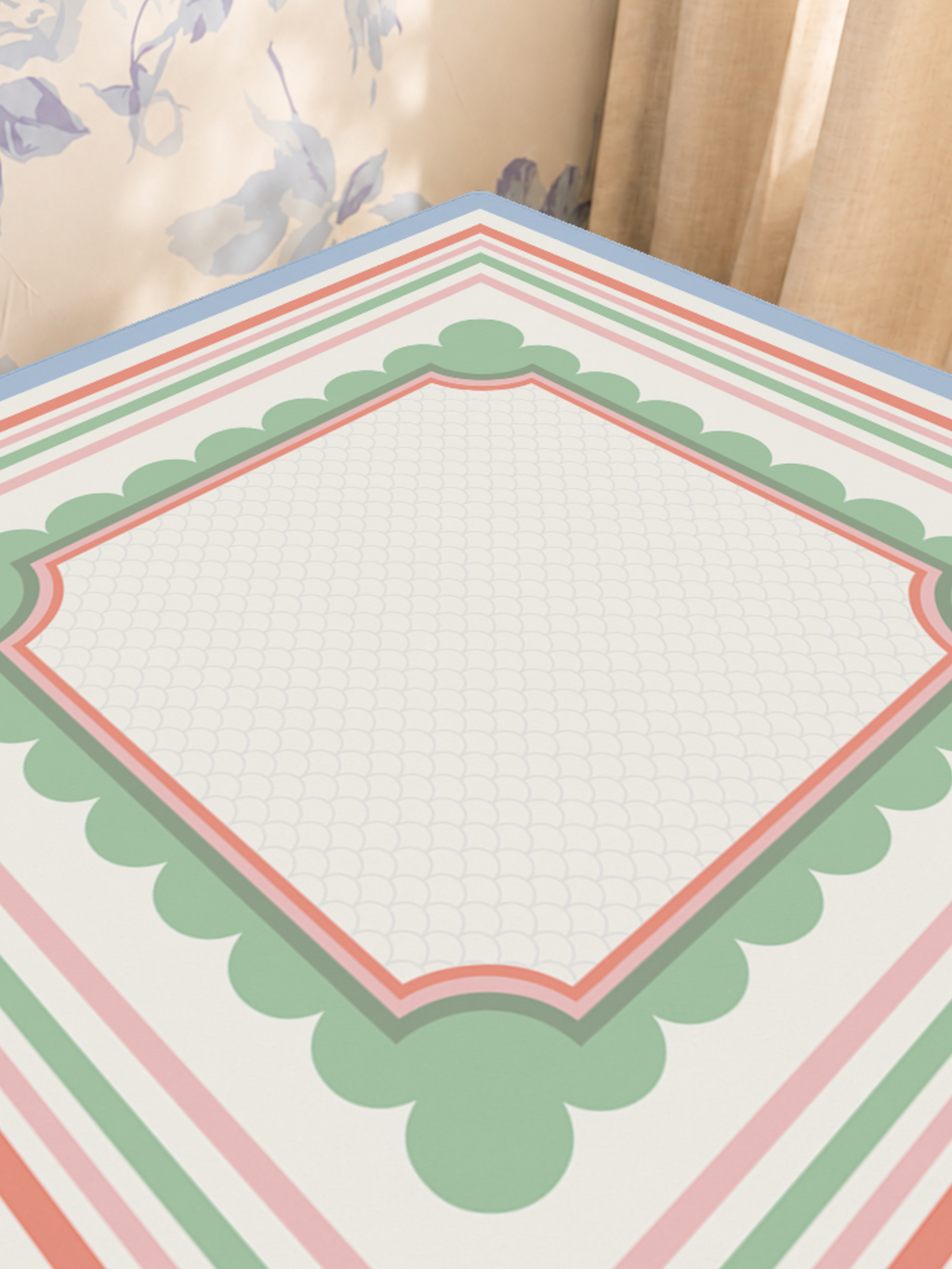 Mahjong by SI™ Seaside Sorbet Stripe Mahjong Mat