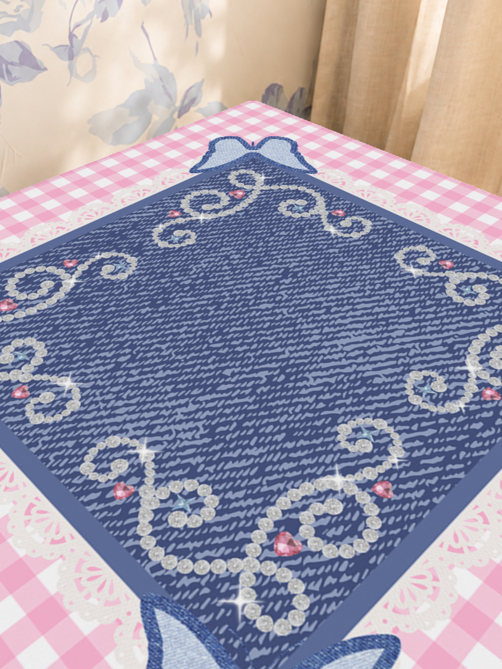 Mahjong by SI™ Diamond in a Rhinestone World Mahjong Mat