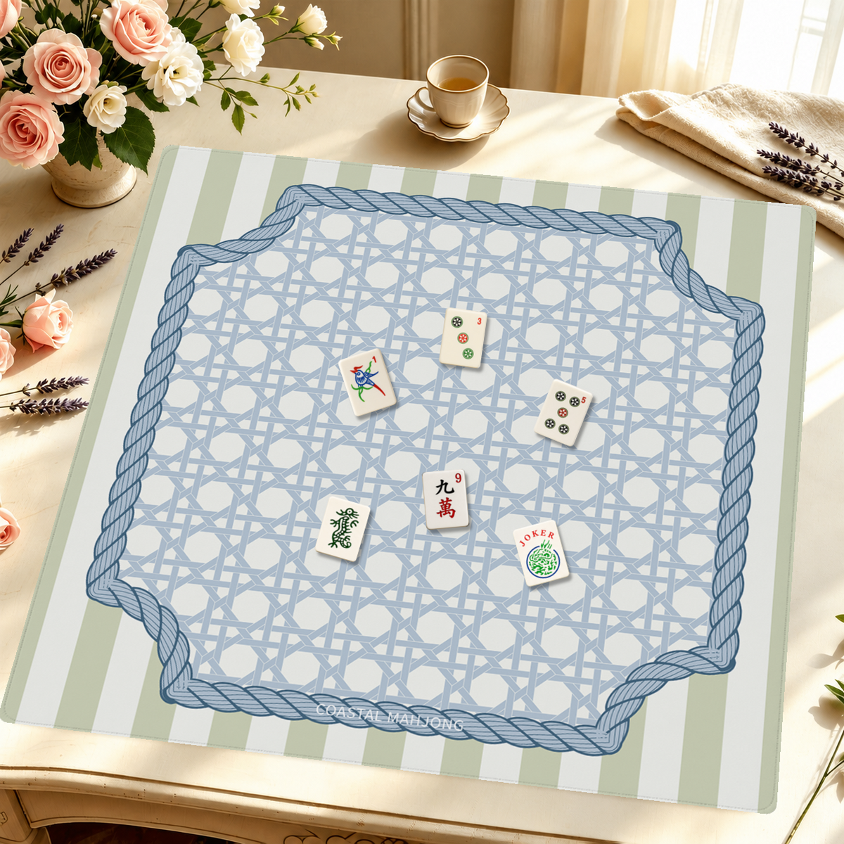 Mahjong by SI™ Coastal Cottage Mahjong Mat