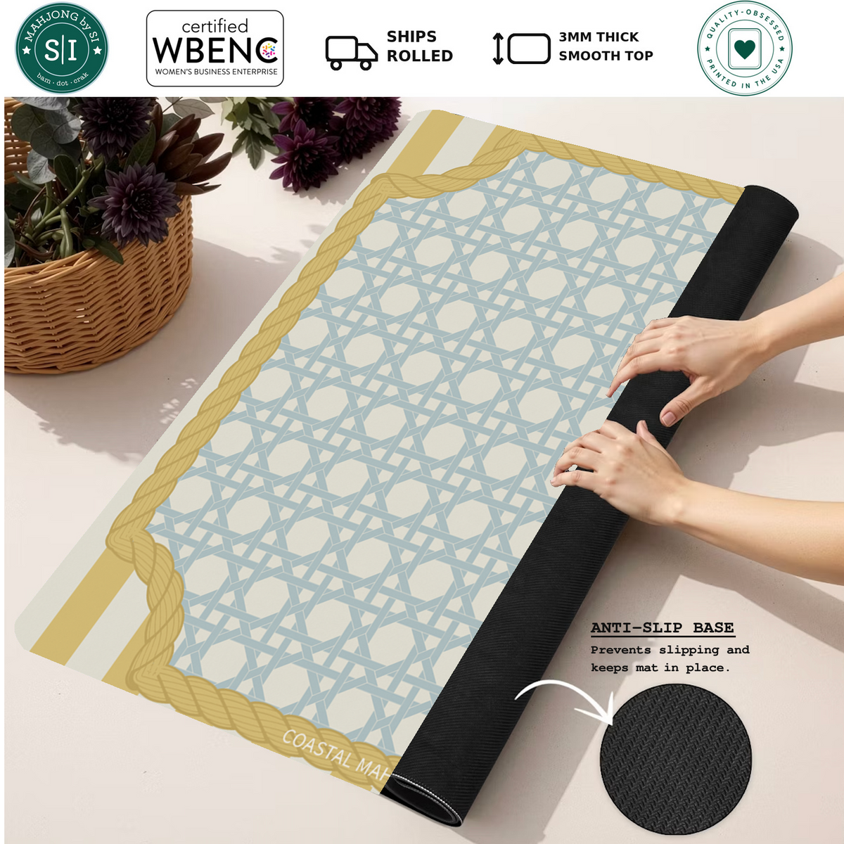 Mahjong by SI™ Beach Club Mahjong Mat