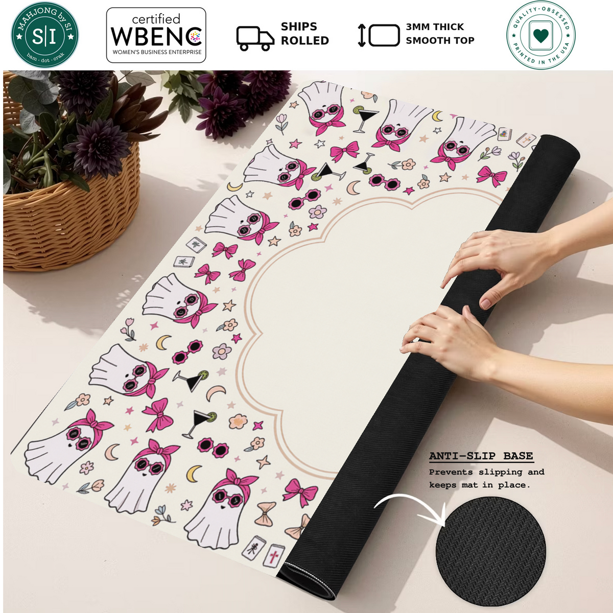 Mahjong by SI™ Girls Night Boo Mahjong Mat