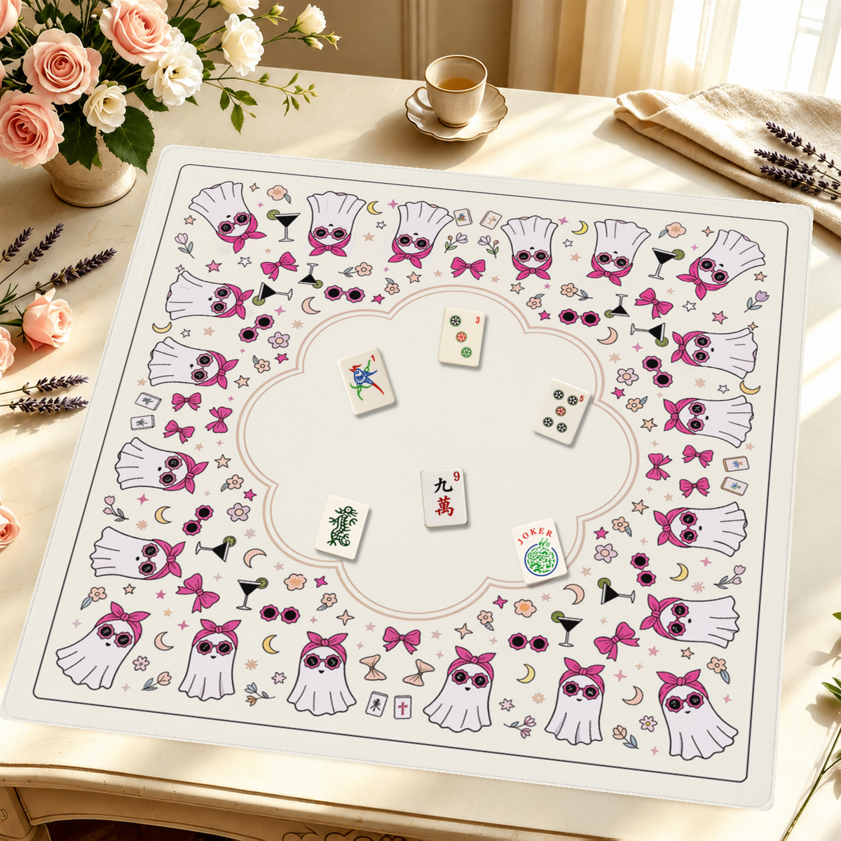 Mahjong by SI™ Girls Night Boo Mahjong Mat