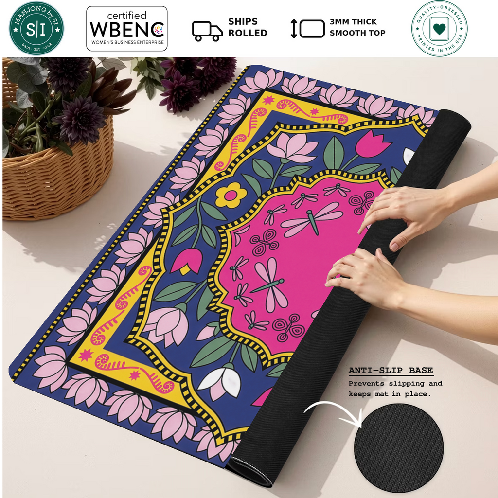 Mahjong by SI™ Dragonfly Enchantment Mahjong Mat