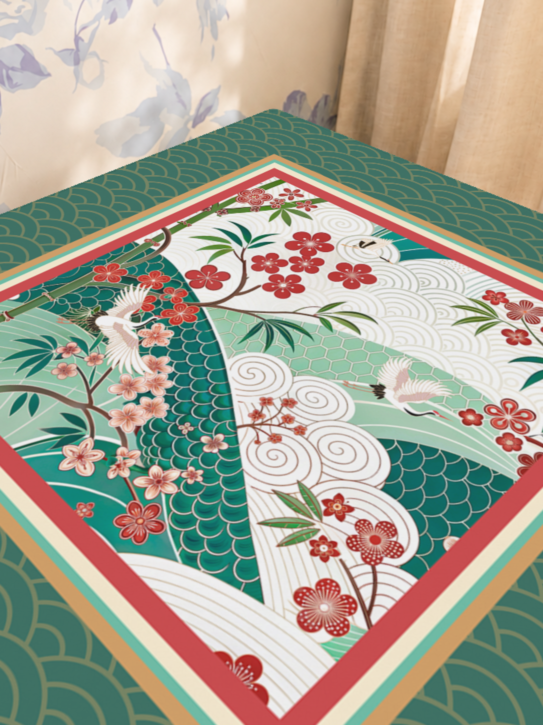 Mahjong by SI™ Flight of the Morning Mahjong Mat